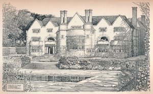Tirley Court, Cheshire: Frente sur, 1906