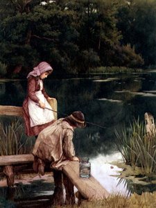 Pescadores rústicos de Charles Edward Wilson