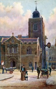 All-Hallows-by-the-Tower, Londres de Charles Edwin Flower