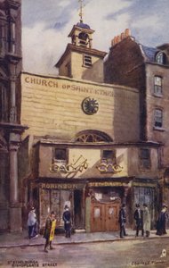 Iglesia de Santa Ethelburga, Bishopsgate Street, Londres de Charles Edwin Flower