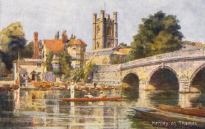 Río Támesis: Henley on Thames (litografía en color)