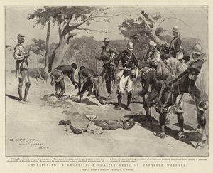 Campaña en Rodesia, un espantoso relicto de la guerra Matabele