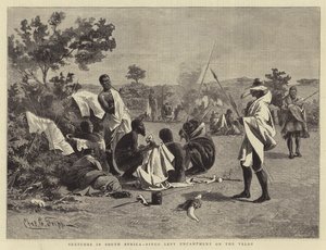 Bocetos en Sudáfrica, Campamento de Levy Fingo en el Veldt de Charles Edwin Fripp