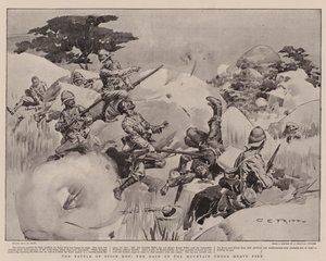 La batalla de Spion Kop, la carrera hacia la montaña bajo fuego intenso de Charles Edwin Fripp