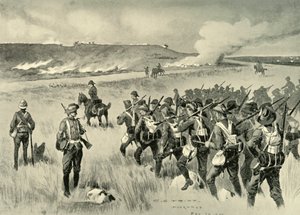 Los Voluntarios Imperiales de la Ciudad de Londres en Doornkop el 29 de mayo, 1901 de Charles Edwin Fripp