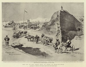 La brecha en la Gran Muralla China en Shan-Hai-Kwan