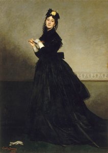 La Dame aux gants La Dama con el Guante, 1869 de Charles Emile Auguste Carolus Duran