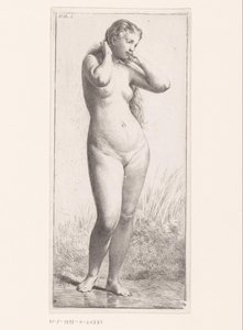 mujer desnuda de pie