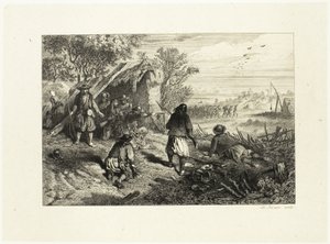 Una Emboscada de Charles Emile Jacque
