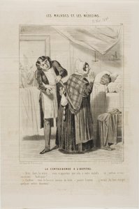 Contrabando en el hospital (lámina 26) de Charles Emile Jacque