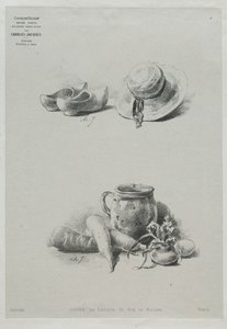 Curso de Dibujo: No. 4 - Naturaleza Muerta de Charles Emile Jacque