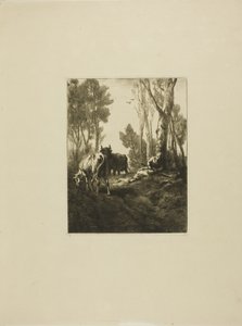 Cowherd de Charles Emile Jacque
