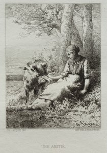 Amistad de Charles Emile Jacque