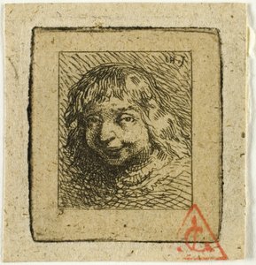 Cabeza de un bretón de Charles Emile Jacque