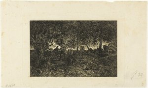 En el bosque de Charles Emile Jacque