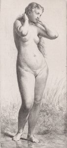 Joven mujer en el baño, 1866