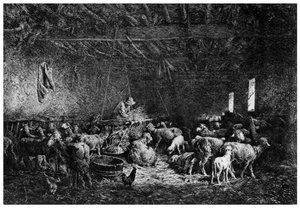 La Bergerie, El Pastor, 1825-1890 1924 de Charles Emile Jacque