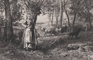 La Pastora, 1868 de Charles Emile Jacque