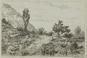 Paisaje de Charles Emile Jacque