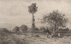 Paisaje de Charles Emile Jacque