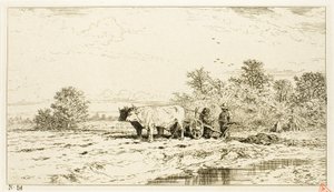 Paisaje con Trabajadores Agrícolas de Charles Emile Jacque