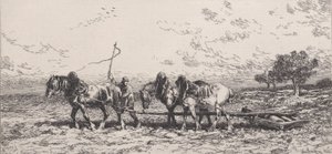 Le Rouleau, 1868 de Charles Emile Jacque
