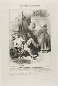 Remedios antiguos para mujeres (lámina 6) de Charles Emile Jacque