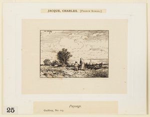 Paisaje de Charles Emile Jacque