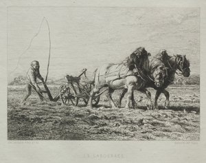 Arando de Charles Emile Jacque