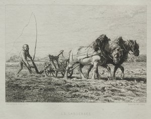 Arando de Charles Emile Jacque
