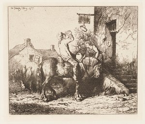 Puerta de la Posada de Charles Emile Jacque