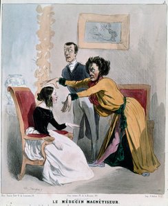 Serie enfermos y doctores: el médico magnetista de Charles Emile Jacque