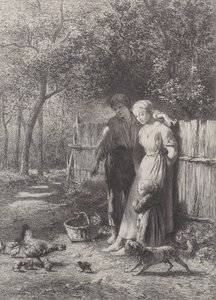 Primavera, 1864 de Charles Emile Jacque