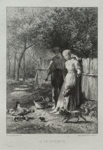 Primavera de Charles Emile Jacque