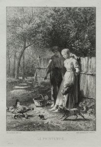 Primavera de Charles Emile Jacque