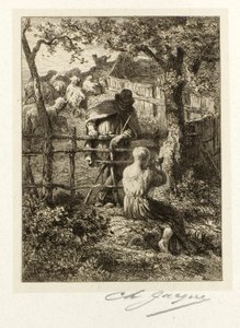 Verano de Charles Emile Jacque