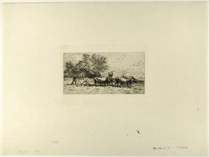 Equipo de bueyes de Charles Emile Jacque
