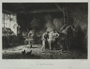 La Herrería de Charles Emile Jacque
