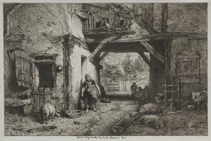 El corral de Charles Emile Jacque