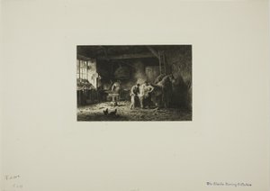 La herrería de Charles Emile Jacque