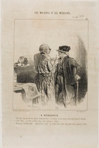 El oculista (placa 18) de Charles Emile Jacque