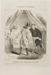 El placer de una consulta médica (lámina 11) de Charles Emile Jacque