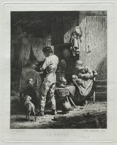 El banquete de Charles Emile Jacque