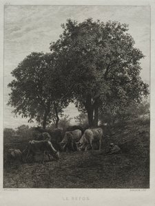 El reposo de Charles Emile Jacque