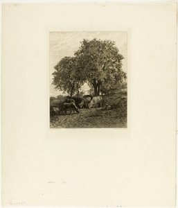 El Descanso de Charles Emile Jacque