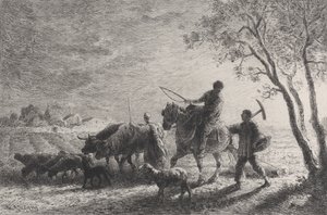 El Regreso del Campo de Charles Emile Jacque