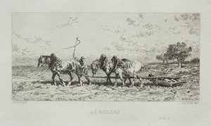 El rodillo, 1868 de Charles Emile Jacque