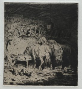 El Establo de Charles Emile Jacque