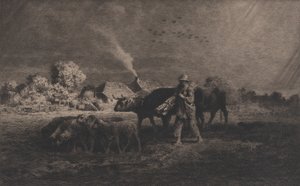 La tormenta de Charles Emile Jacque
