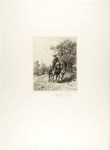 El camino de sirga de Charles Emile Jacque